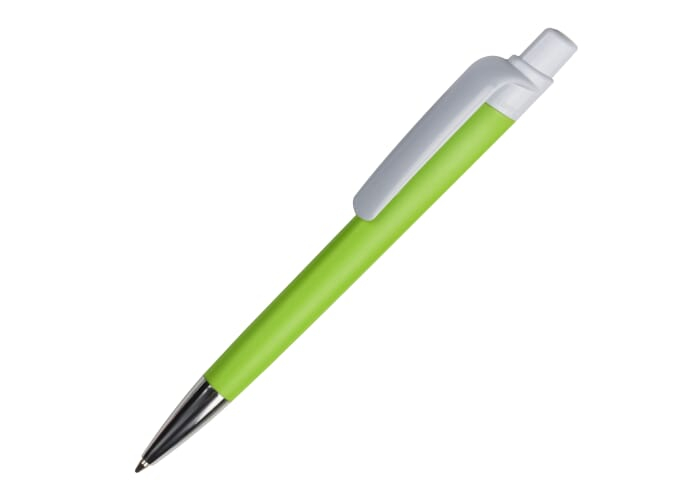 Bouteille publicitaire rPET 600 ml Loop combi Vert clair / Blanc